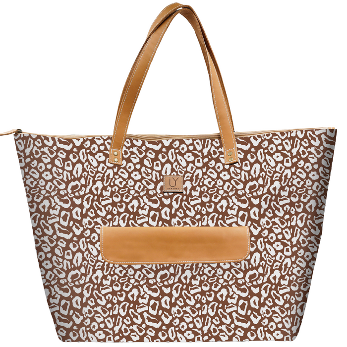 Beach Bag - African Footprint White