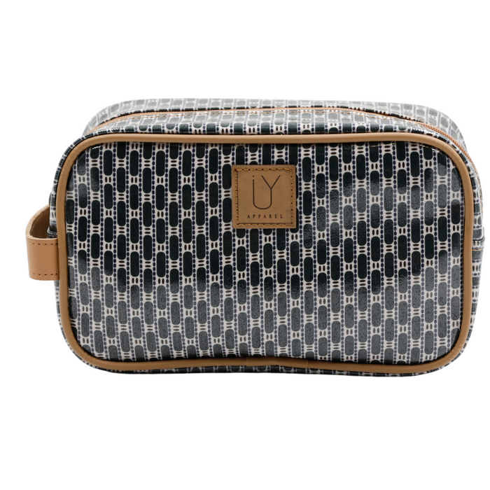 Small Toiletry Bag - African Tweed Navy