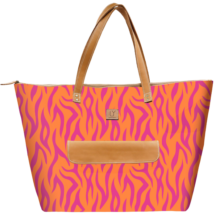 Beach Bag - Tangerine Tiger