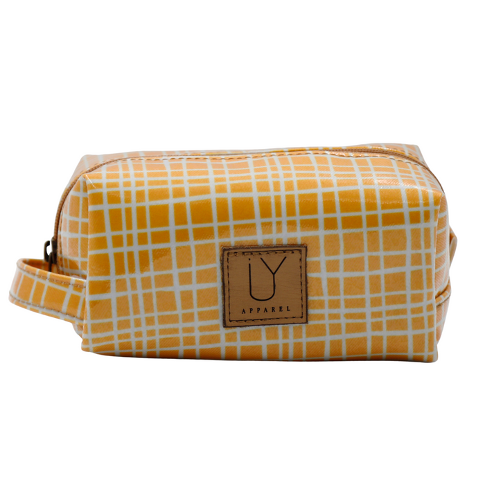 Cosmetic Bag - Weave Yellow