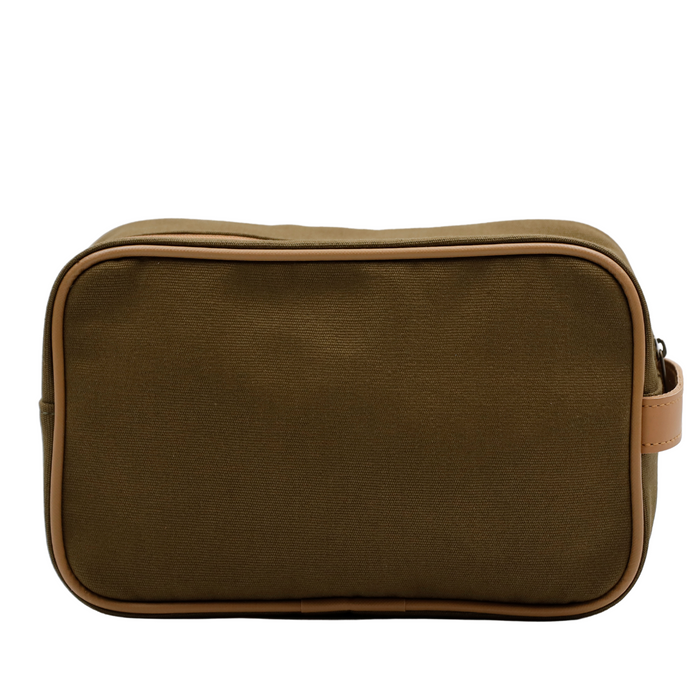 Large Toiletry Bag - Khaki Canvas