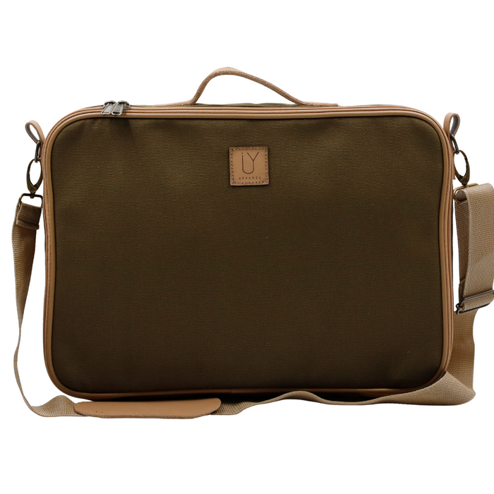 Laptop Bag - Khaki Canvas