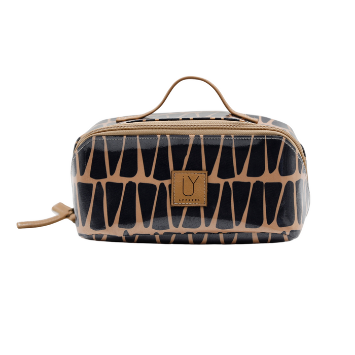 Large Cosmetic Bag - Cracked Earth Sand