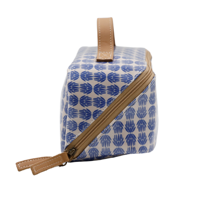 Large Cosmetic Bag - Protea Blue
