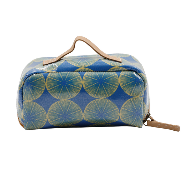 Large Cosmetic Bag - Shell Blue