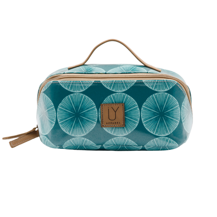 Large Cosmetic Bag - Shell Green