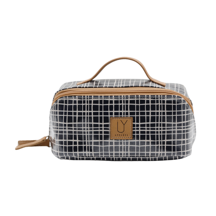 Large Cosmetic Bag - Weave Black