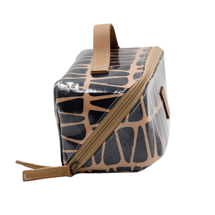 Large Cosmetic Bag - Cracked Earth Sand