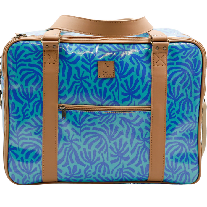 Overnight Bag with Leather Handles - Ocean Motion