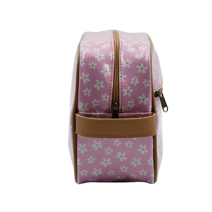 Large Toiletry Bag - Pink Daisy
