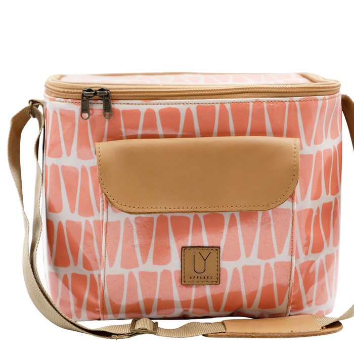 Sam Sling Cooler - Cracked Earth Coral