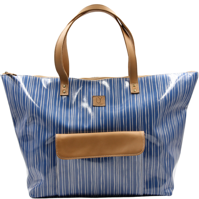 Beach Bag - Stripe Blue