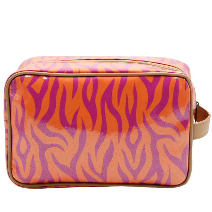 Large Toiletry Bag - Tangerine Tiger