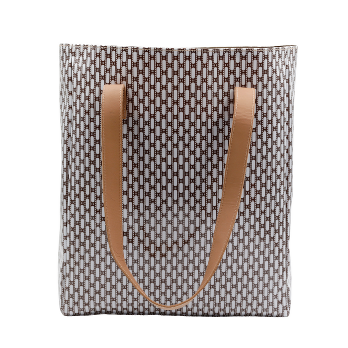 Campus Tote - African Tweed White