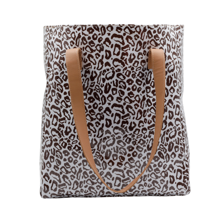 Campus Tote - African Footprint Brown