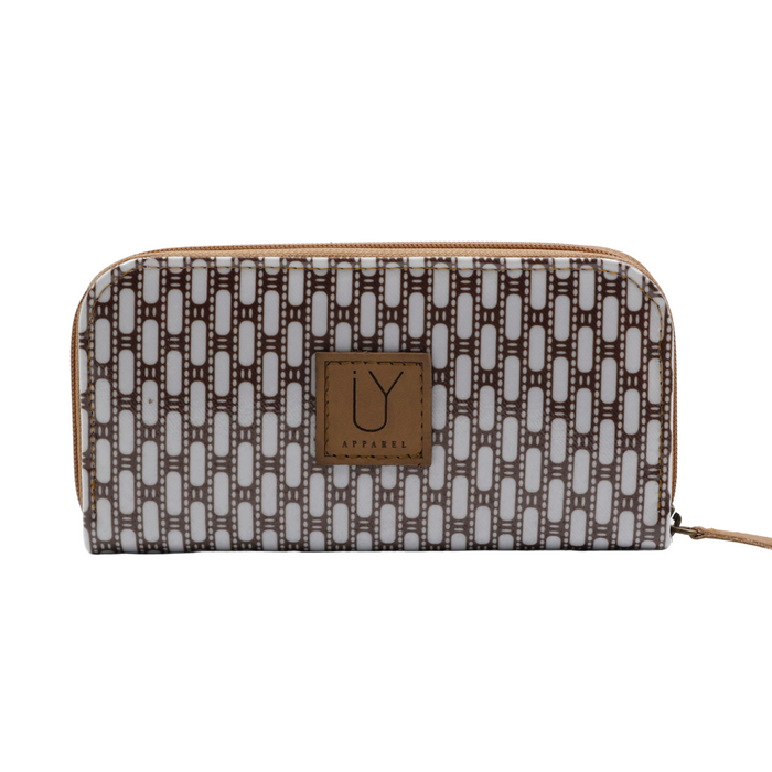 Wallet - African Tweed White