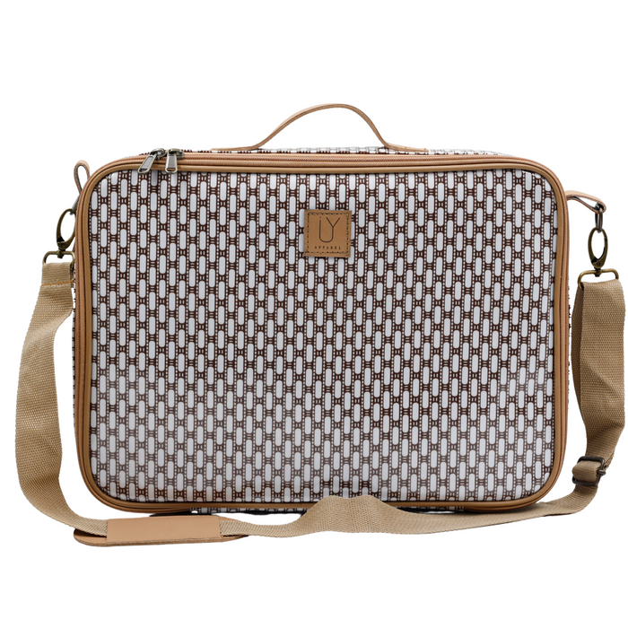 Laptop Bag - African Tweed White