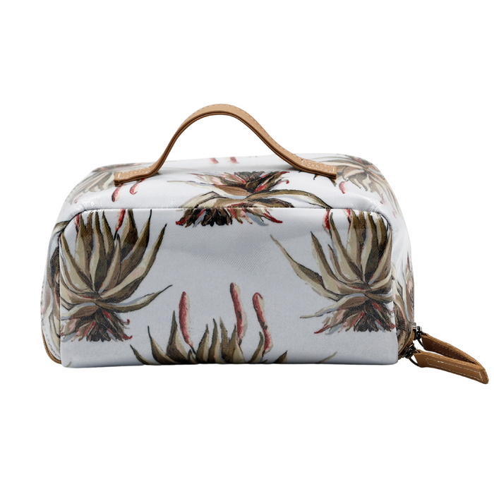 Large Cosmetic Bag - White Aloe