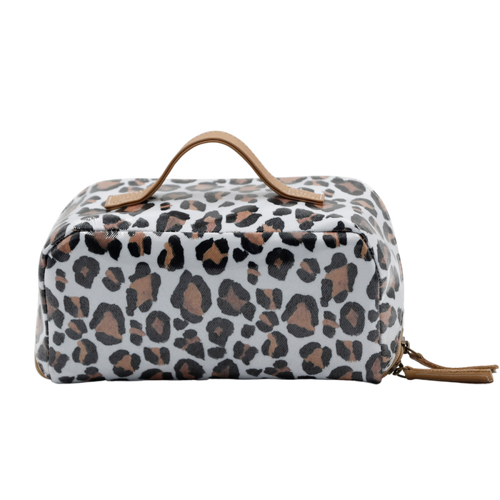 Large Cosmetic Bag - Leopard Sand