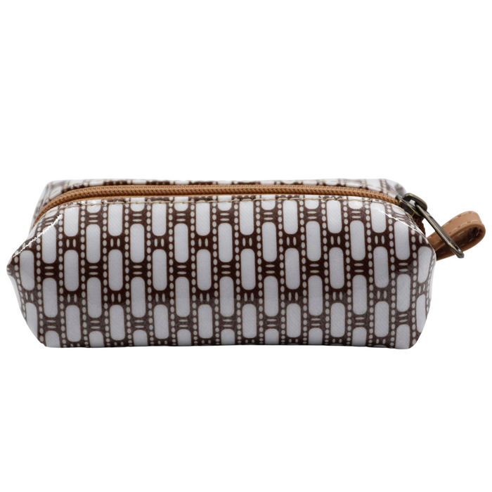 Mini Cosmetic Pouch - African Tweed White