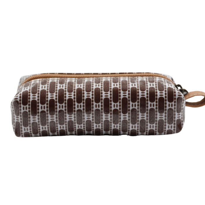Mini Cosmetic Pouch - African Tweed Brown