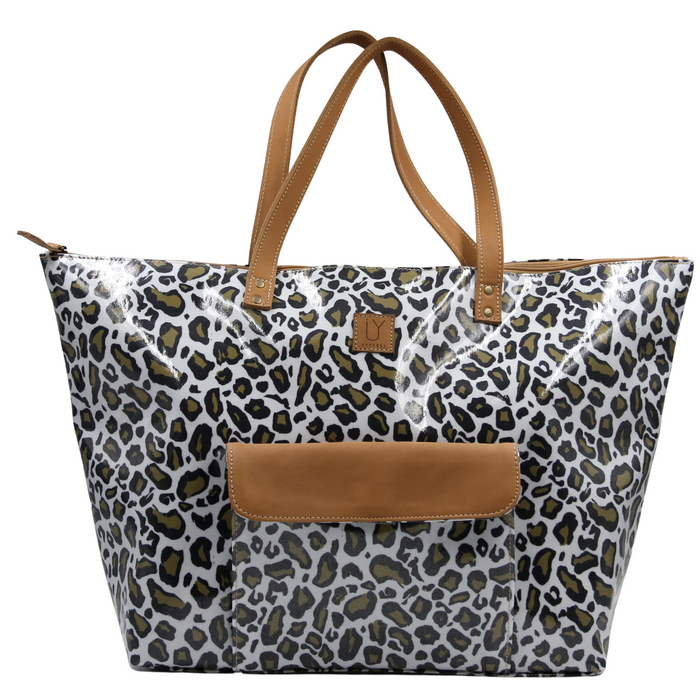 Beach Bag - Leopard Khaki