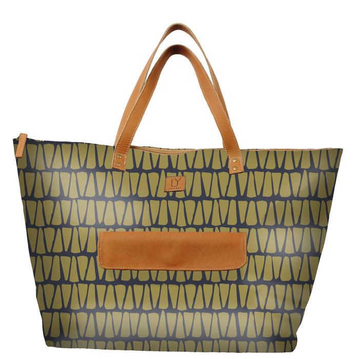 Beach Bag - Cracked Earth Khaki