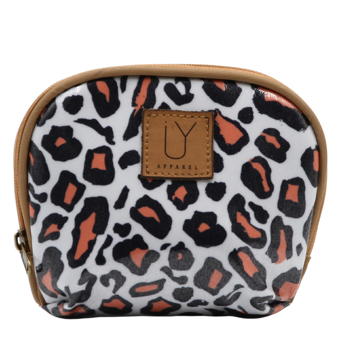 Make-up Pouch - Leopard Coral