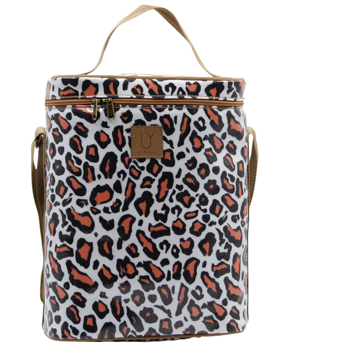 Sling Cooler - Leopard Coral