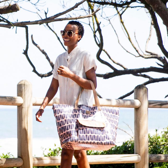 Beach Bag - Cracked Earth Sand