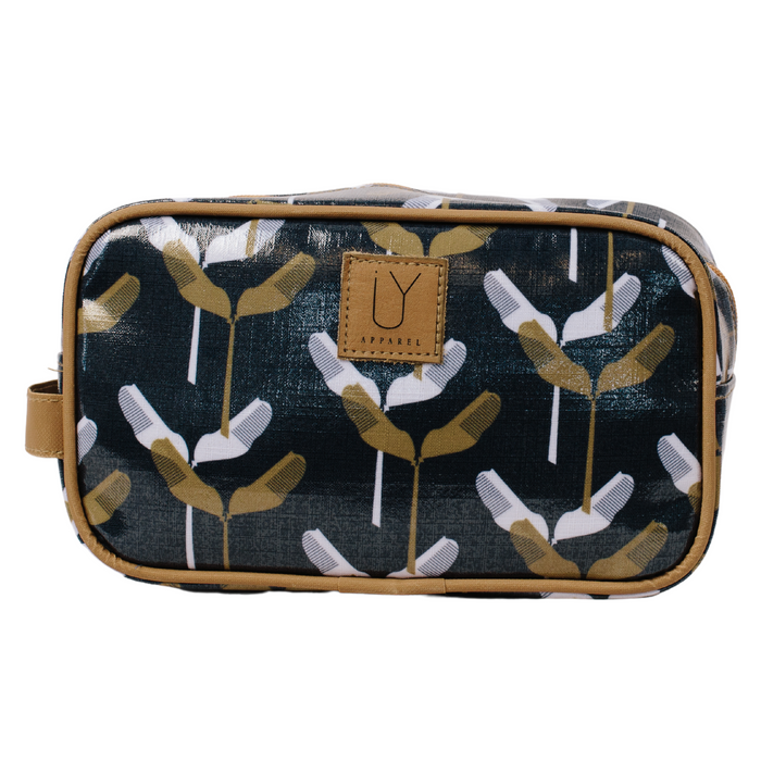 Small Toiletry Bag - Banana Leaf Midnight Green