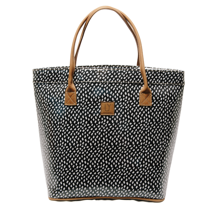 Classic Tote - Scatter White on Black