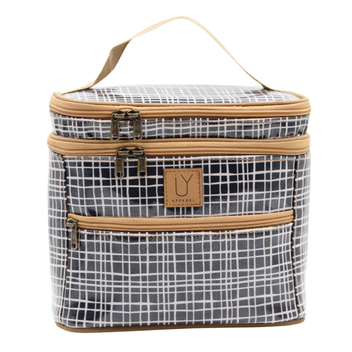 Stand Up Toiletry Bag - Weave Black