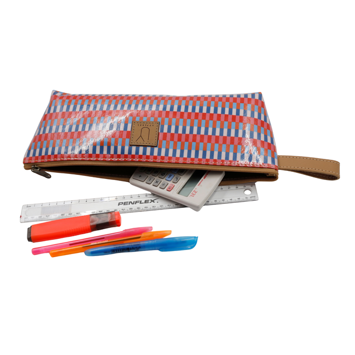 1 Zip Pencil Case - Palm Blue