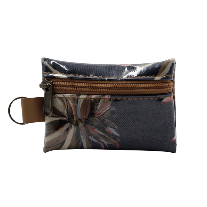 Keyring Pouch - Navy Aloe