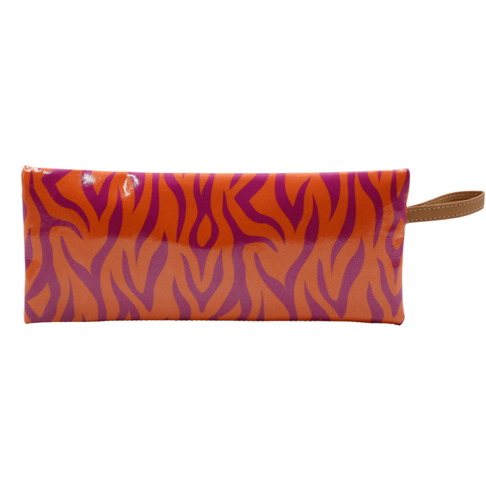 2 Zip Pencil Case - Tangerine Tiger