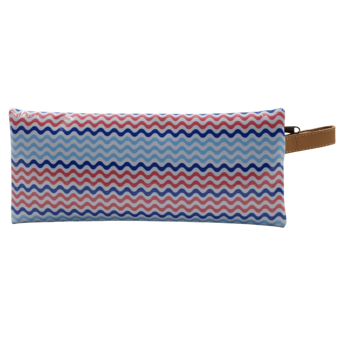 2 Zip Pencil Case - Waves