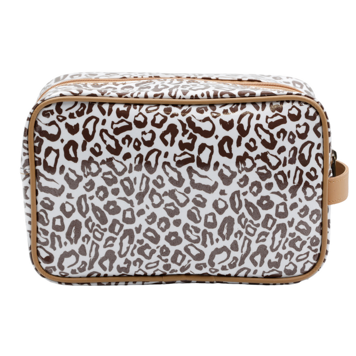 Large Toiletry Bag - African Footprint Brown