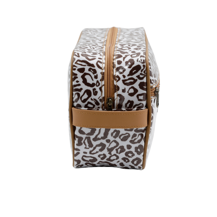 Large Toiletry Bag - African Footprint Brown