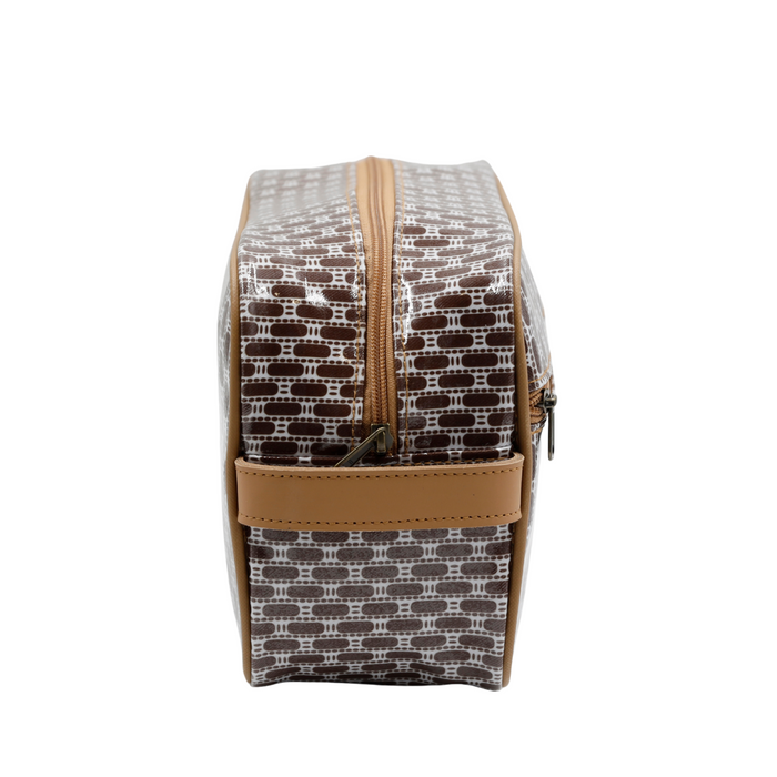Large Toiletry Bag - African Tweed Brown
