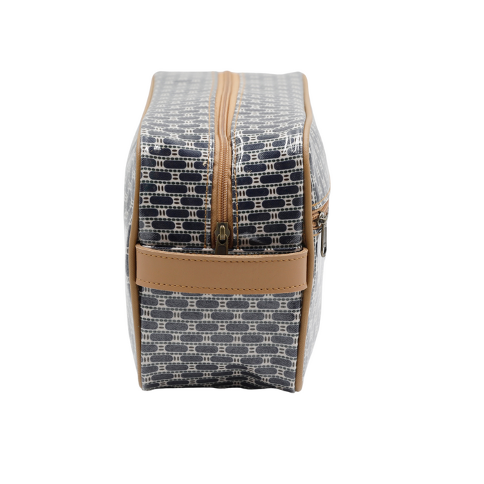 Large Toiletry Bag - African Tweed Green