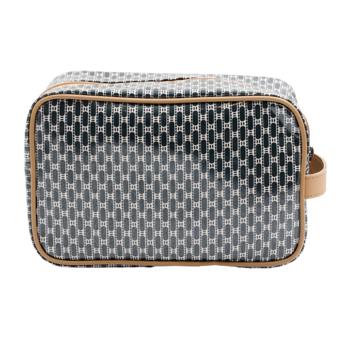 Large Toiletry Bag - African Tweed Green