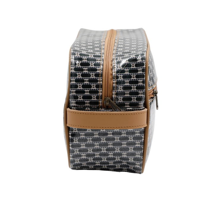 Large Toiletry Bag - African Tweed Navy