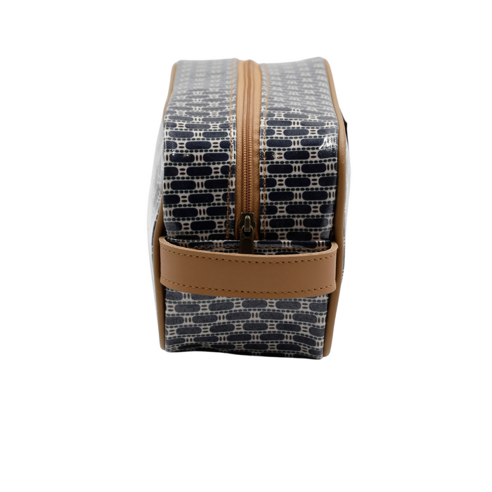 Small Toiletry Bag - African Tweed Navy
