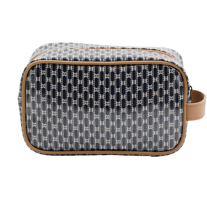 Small Toiletry Bag - African Tweed Navy