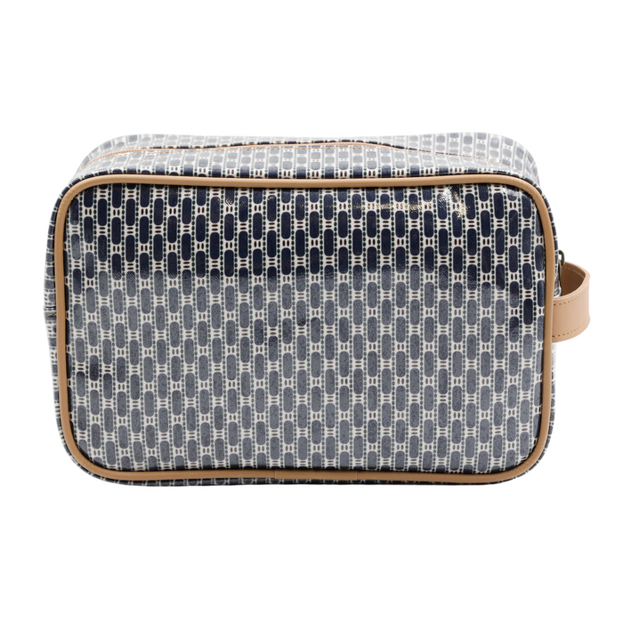 Large Toiletry Bag - African Tweed Navy