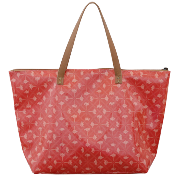Beach Bag - Palm Tangerine