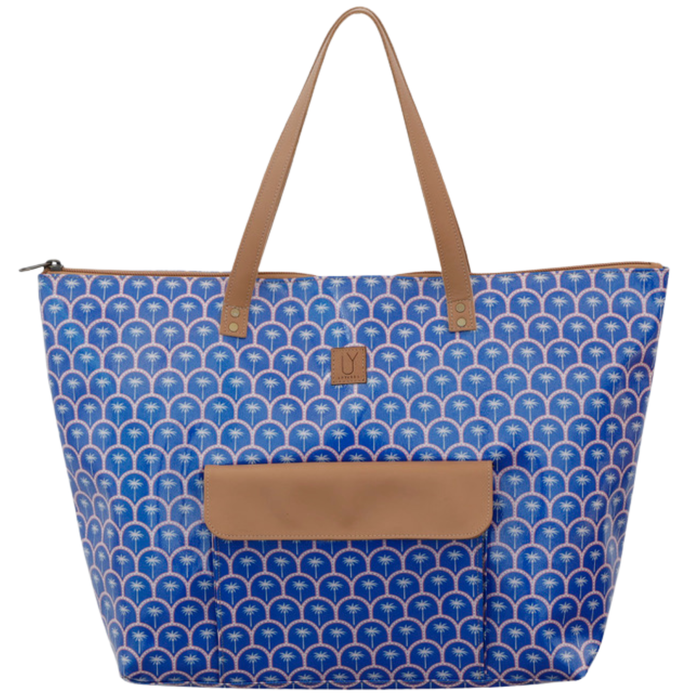 Beach Bag - Palm Blue