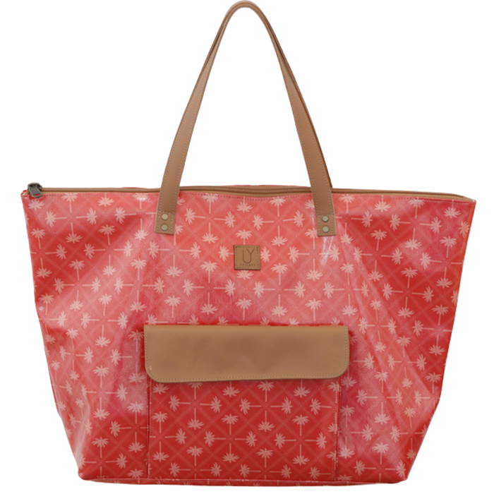 Beach Bag - Palm Tangerine