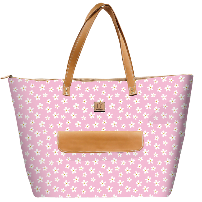 Beach Bag - Pink Daisy